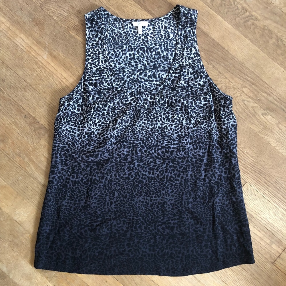 Joie Silk Ombré Animal Print Tank Top size M